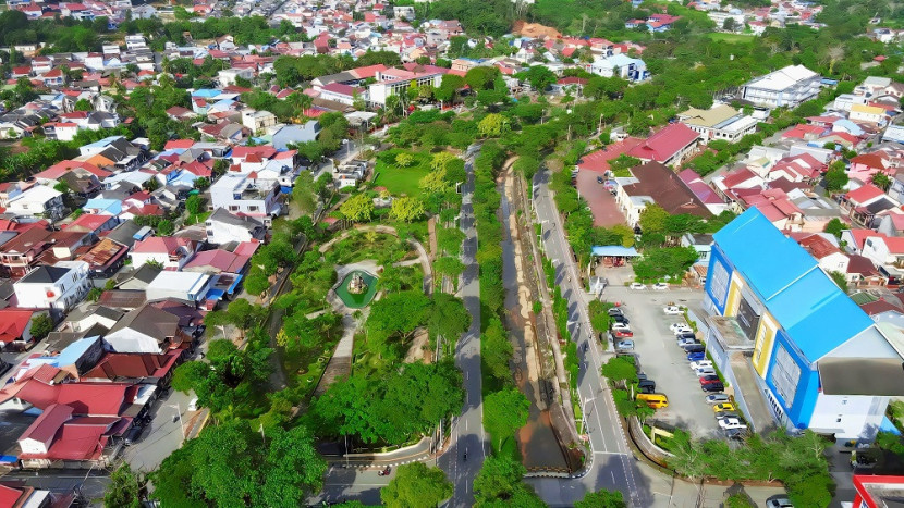 Taman 3 Generasi, Balikpapan via drone. (Sekitarkaltim.ID)