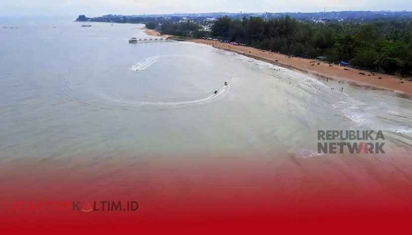 Pantai Manggar di Balikpapan, salah satu destinasi favorit wisatawan. 
