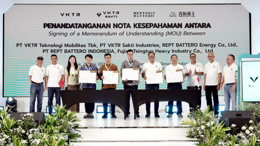 REPT BATTERO dan Bakrie & Brothers Group asal Indonesia resmi bekerja sama dalam pengembangan sistem baterai kendaraan niaga (29/05/2025). (Foto: Dok RUZKA INDONESIA)