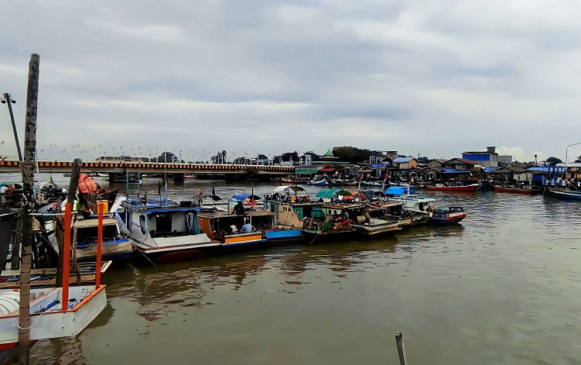 Sungai Manggar Balikpapan Timur via drone. (Sekitarkaltim.ID)