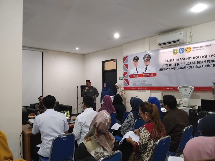 Sosialisasi Metrologi Legal di Ruper Bidang Koperasi Diskumindag Kota Sukabumi, Kamis (12/6/2025).