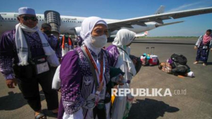 Foto dokumentasi jemaah haji pulang. (Foto: Dok REPUBLIKA)