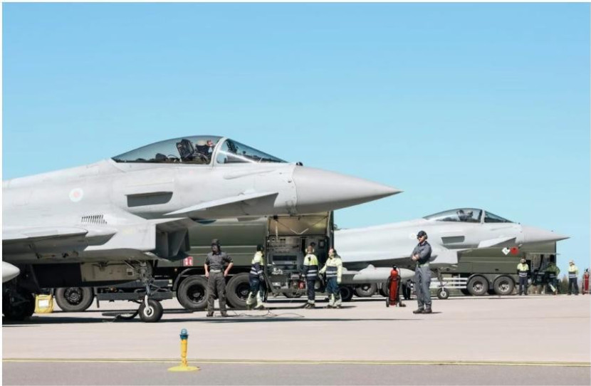 Jet tempur Angkatan Udara Inggris (RAF) dikirim ke Timur Tengah. Sumber:RAF