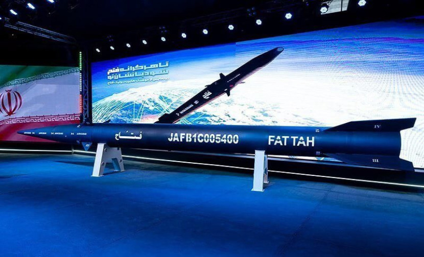Rudal balistik Fattah produksi Iran. Sumber:@Defence_Index