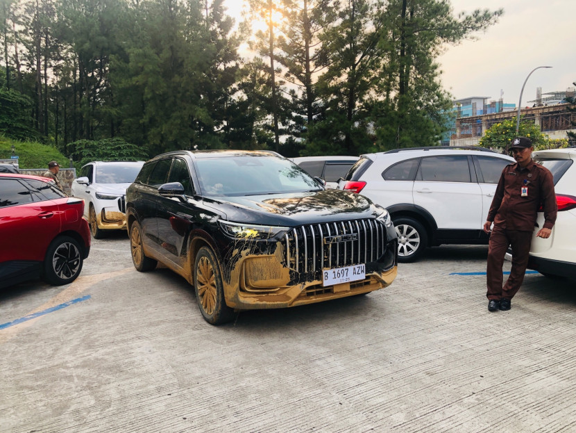 Kondisi JAECOO J8 setelah tes offroad. Dok. Motoresto.id