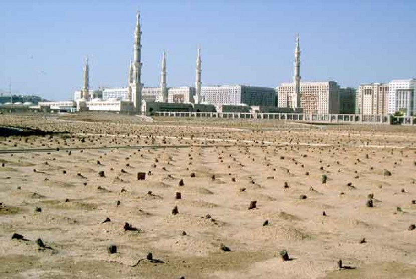 Pemakaman Baqi diperuntukan bagi jamaah haji yang wafat di Madinah. (Republika)