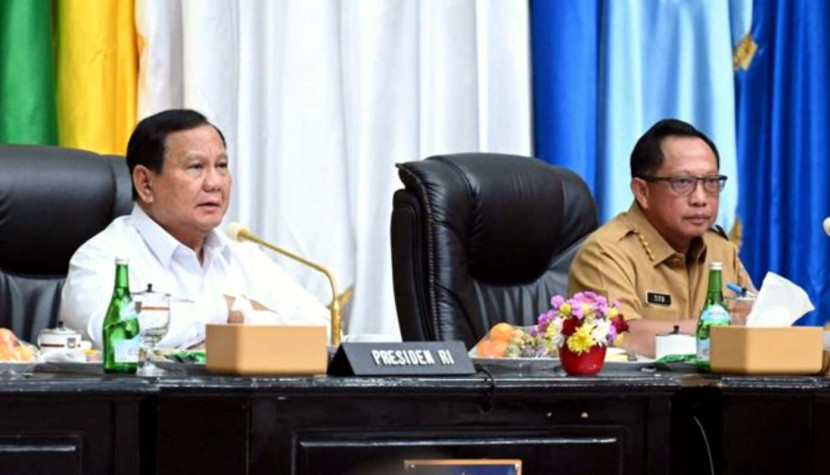 Presiden Prabowo Subianto dan Mendagri Muhammad Tito Karnavian. (Dok RUZKA INDONESIA)