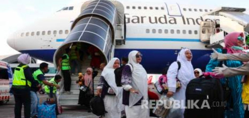 Foto ilustrasi kepulangan jemaah haji. (Foto: Dok REPUBLIKA)