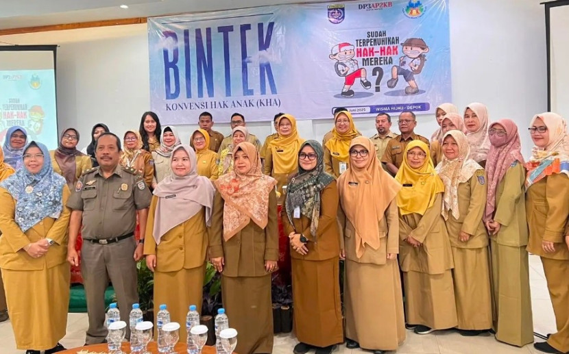 Peserta Bimtek KHA bersama DP3AP2KB Kota Depok di Wisma Hijau, Kecamatan Cimanggis, Kota Depok, 16-19 Juni 2025. (Foto: Dok DP3AP2KB Kota Depok)