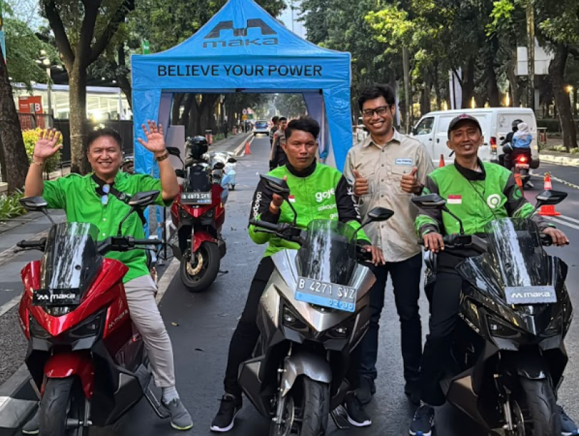 Para mitra ojek online dapat merasakan langsung Motor Paling Enak dengan semua keunggulannya dok Maka Motor