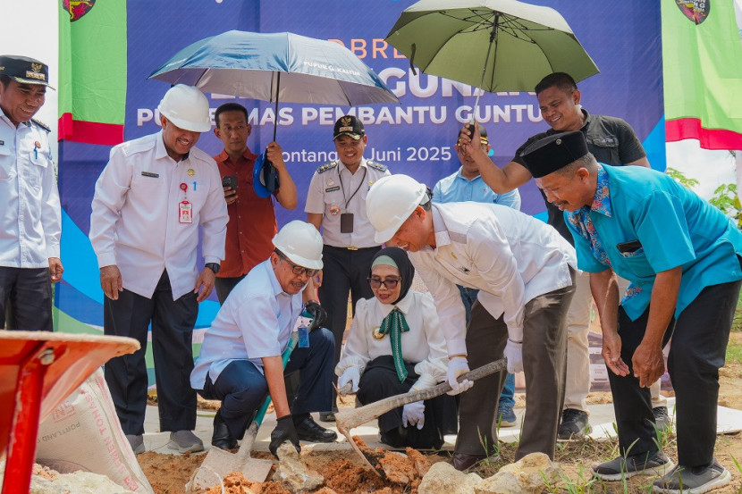 Groundbreaking pembangunan Pustu Guntung, Bontang, Kaltim. (dok. PKT)
