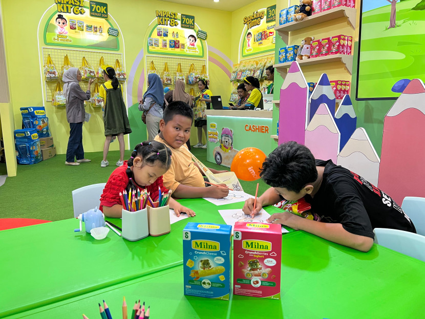 Booth Milna hadir di Pekan Raya Jakarta (PRJ) 2025. (Foto: Dok Rizka Indonesia/Milna)