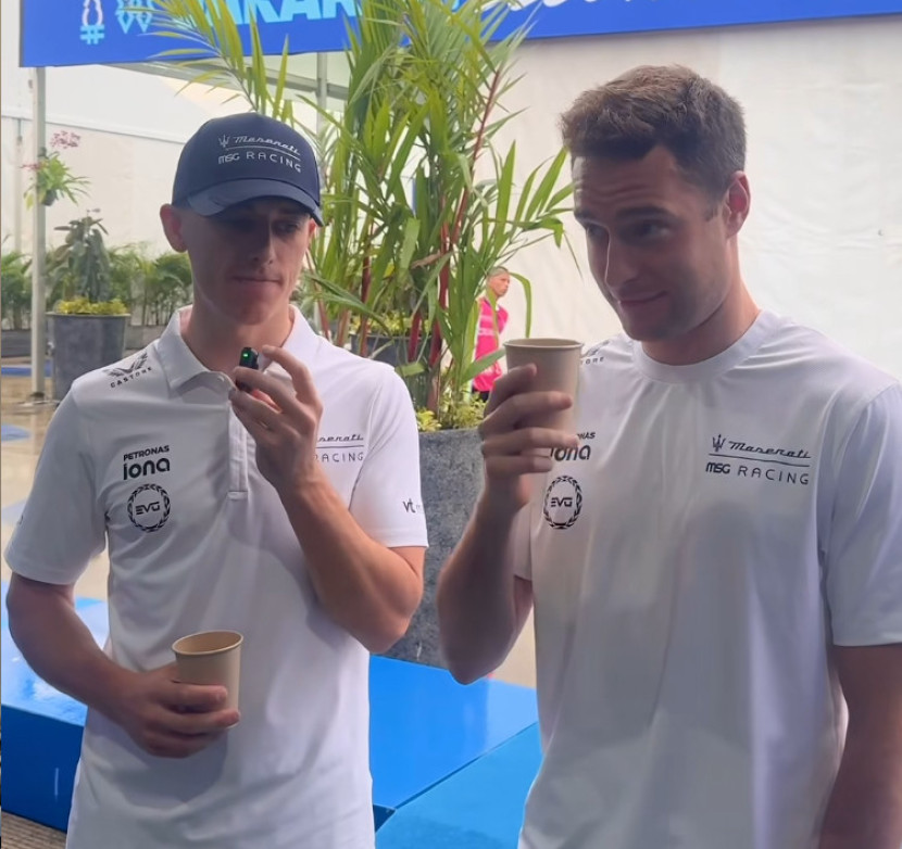 Stoffel Vandoorne pada posisi kanan. Dok. Maserati MSG Formula E Team