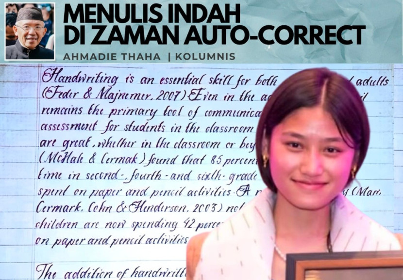 Foto ilustrasi Catatan Cak AT: Menulis Indah di Zaman Auto Correct. (Foto: Dok RUZKA INDONESIA)