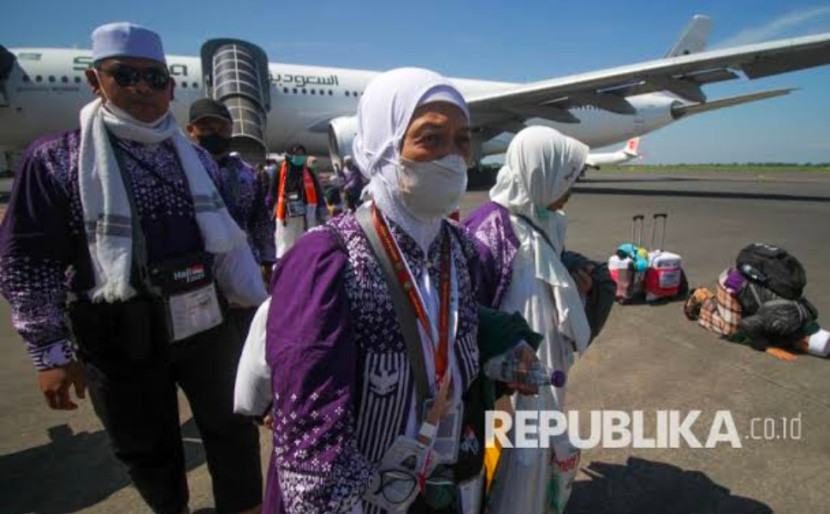 Foto ilustrasi kepulangan jemaah haji. (Foto: Dok REPUBLIKA)