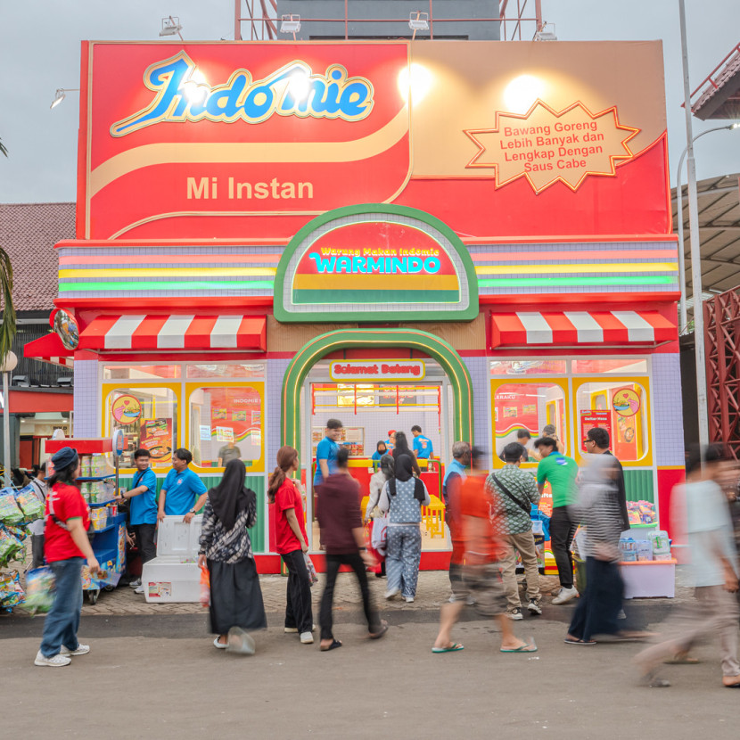 PT Indofood Sukses Makmur Tbk (Indofood) memeriahkan ajang Jakarta Fair Kemayoran (JFK) 2025 dengan menghadirkan Rumah Indofood. (Foto: Dok Ruzka Indonesia/Indofood)