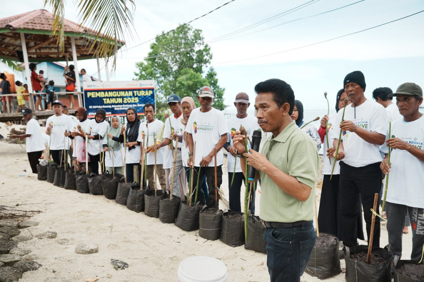 Warga Gusung Bontang Kaltim, mendapat pelatihan dari Pupuk Kaltim. (PKT)