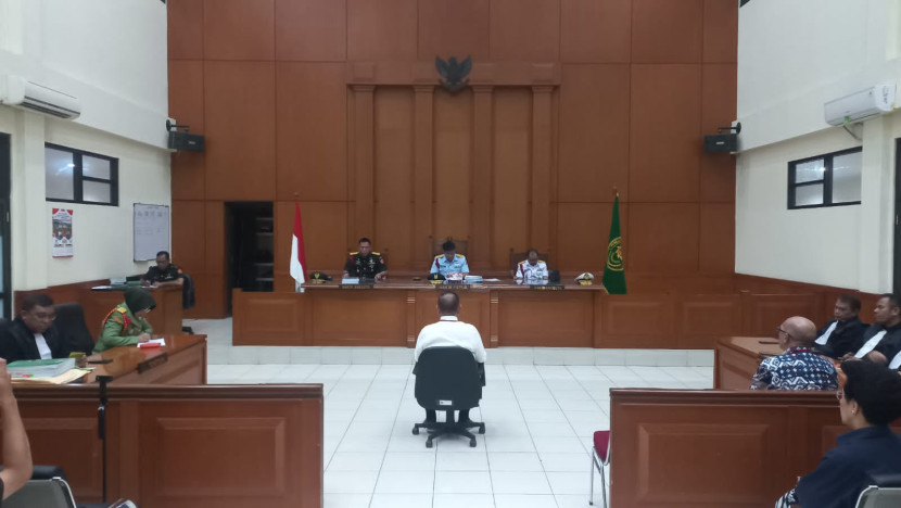 Pembacaan vonis di Pengadilan Militer Tinggi II Jakarta. Sumber: Puspen TNI