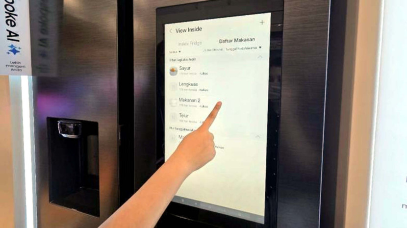 Kulkas Samsung Bespoke AI with Family Hub. (Foto: Dok RUZKA INDONESIA)