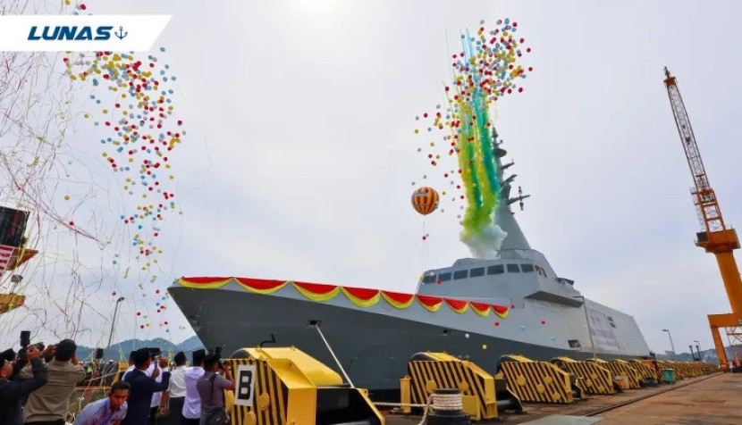 Kapal perang Raja Muda Nala milik Malaysia. Sumber: Lunas
