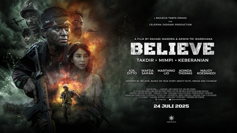 Film Believe akan tayang di semua bioskop pada 24 Juli 2025. Sumber: Puspen TNI