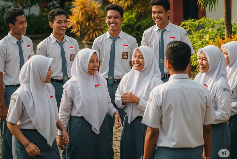 Ilustrasi, pelajar SMA di Kaltim. (AI)