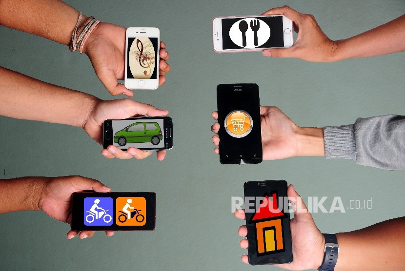 Ilustrasi mengelola bisnis di era digital. Foto: Republika/Agung Supriyanto