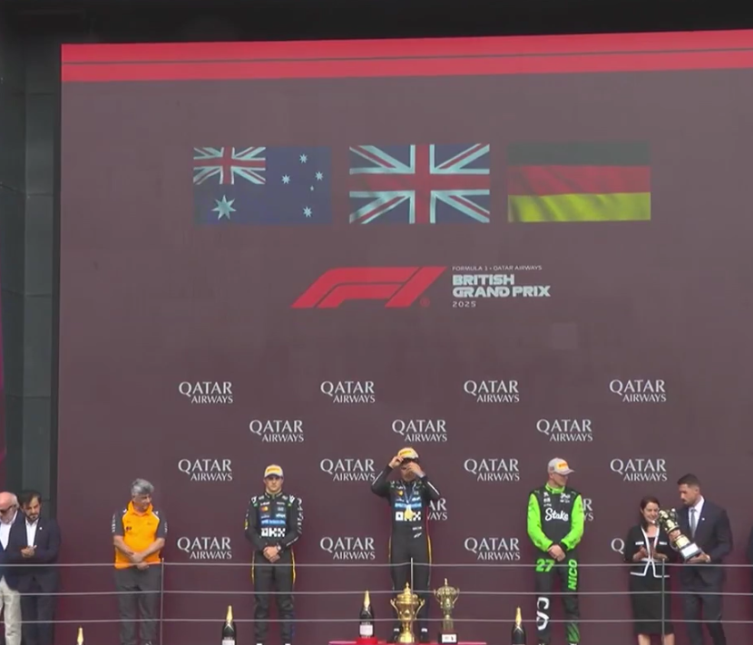 Tangkapan Layar F1 GP Inggris