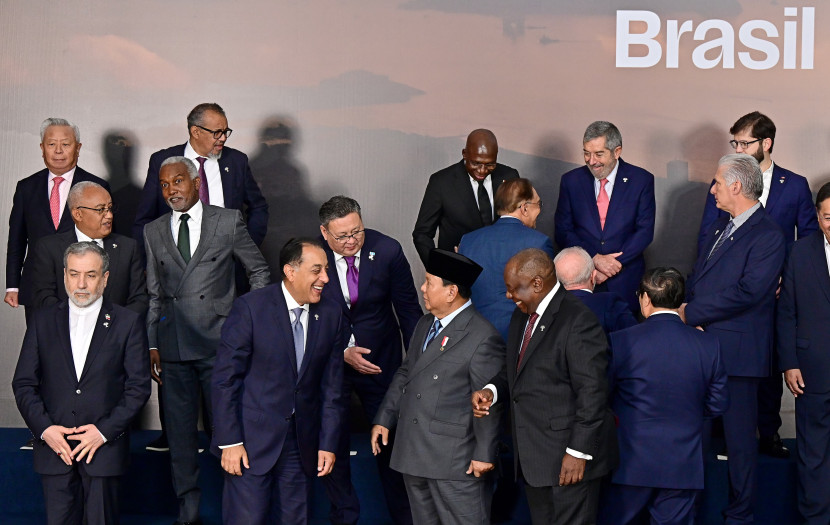 Presiden Prabowo Subianto di hari kedua KTT BRICS 2025 di Rio de Janeiro, Brasil, Senin (7/7/2025). Sumber: BPMI Setpres