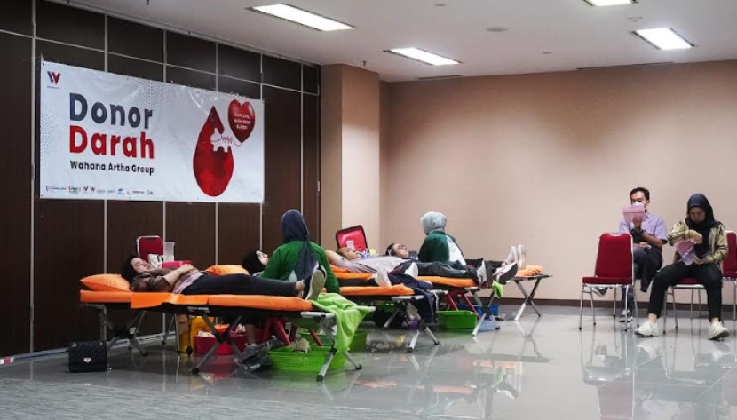 Kegiatan donor darah Wahana Artha Group. dok Wahana