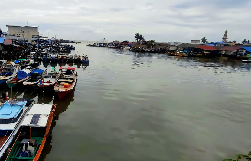 Sungai Manggar Balikpapan Timur via drone. (Sekitarkaltim.ID)