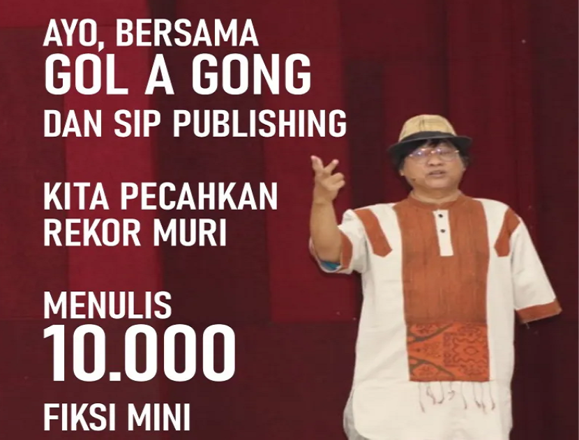 Menulis 10.000 Fiksi Mini. (FOTO: Dok, Gol A Gong)