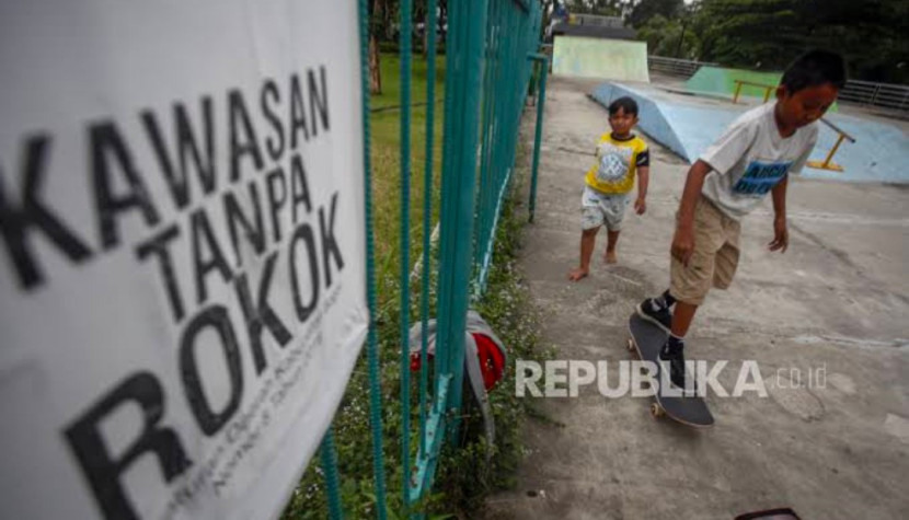 Kawasan Tanpa Rokok di Kota Depok. (Foto: Dok REPUBLIKA)