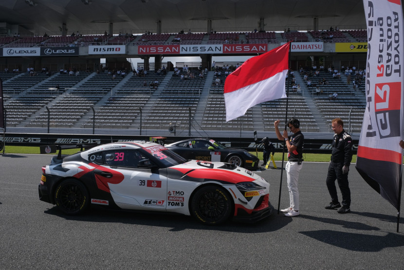 Tampang GR Supra GT4 Evo 2 di Starting Line Fuji International Speedway, Jepang (Doc. Toyota).