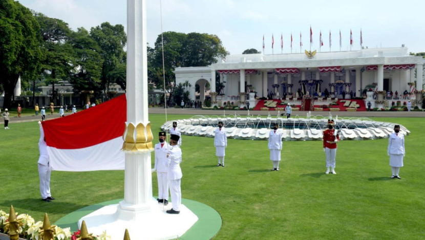 Upacara Peringatan Hari Ulang Tahun (HUT) Ke-76 Kemerdekaan RI yang digelar di Istana Merdeka, Jakarta. (Foto: Dok RUZKA INDONESIA)