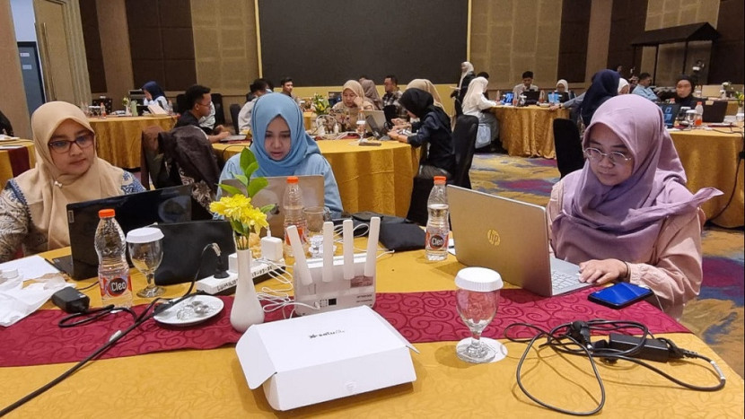 Santri ikuti tes wawancara PBSB 2025. (Humas Puspenma)