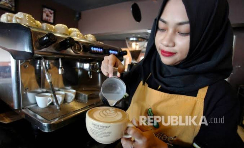 Pelatihan barista. (Foto: Dok REPUBLIKA)