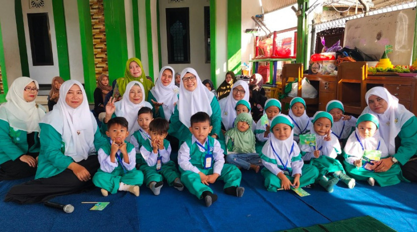 Murid paud muslimat 001 nu kota depok antusias belajar. (Foto: Dok NU Kota Depok)