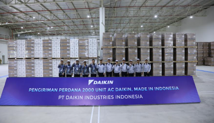 Upacara pengiriman perdana AC Nusantara Prestige.      dok DAIKIN