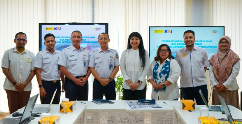 UI jalin kerja sama dengan PT KAI (Persero) dalam bentuk Kolaborasi Bantuan Tanggung Jawab Sosial dan Lingkungan. (Foto: Dok Humas UI)