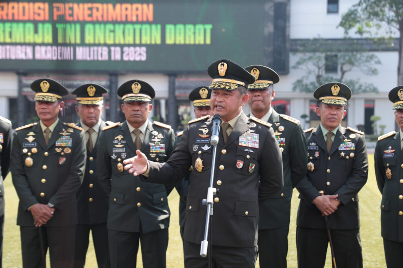 KSAD Jenderal Maruli Simanjuntak di Mabesad, Jakarta Pusat, Rabu (23/7/2025). Sumber: Dispenad