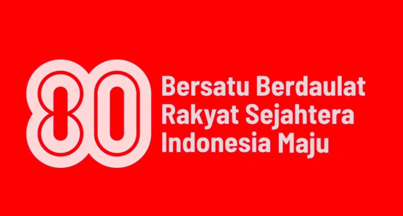 Logo dan tema peringatan Hari Kemerdekaan RI ke 80. (Foto: Dok RUZKA INDONESIA)