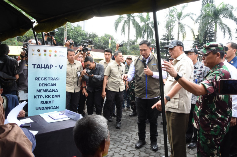 Menhan Sjafrie Sjamsoeddin di Kodam Siliwangi, Kota Bandung, Kamis (24/7/2025). Sumber: Puspen TNI