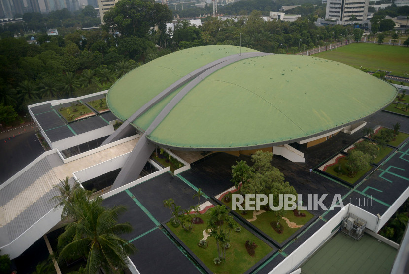 Gedung Nusantara DPR atau Gedung Kura-Kura di Kompleks Parlemen, Senayan. 