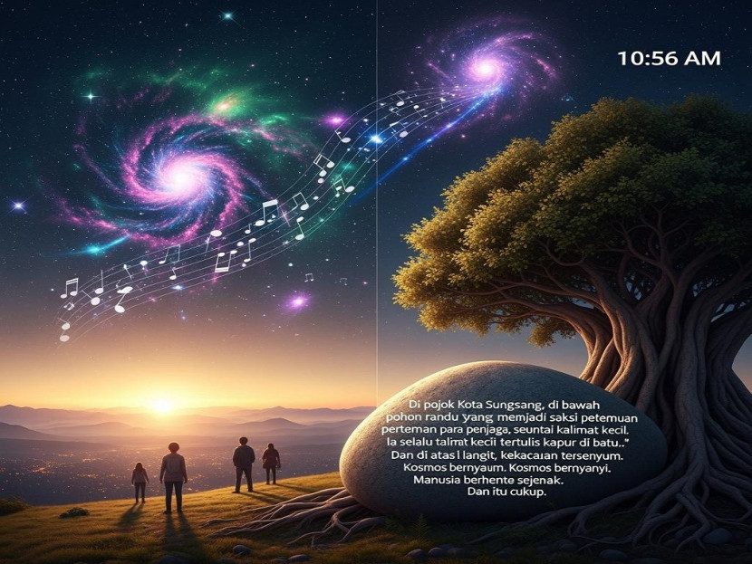 Pojok Kota Sungsang (Ilustrasi AI)