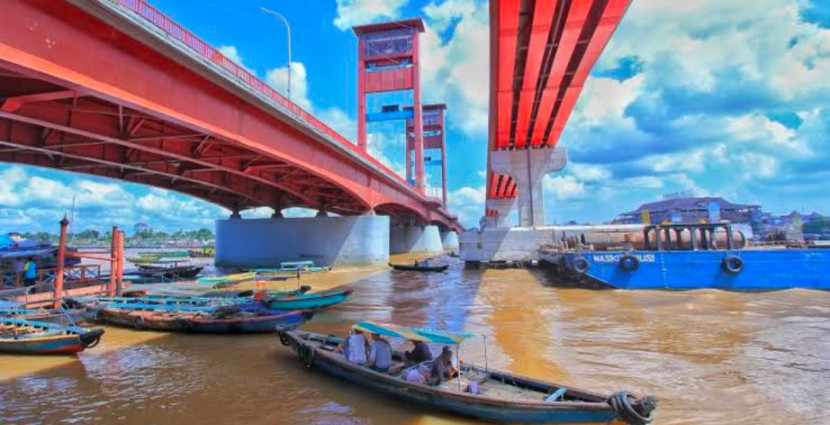 Sungai Musi, Palembang, Sumsel. (Foto: Dok RUZKA INDONESIA)