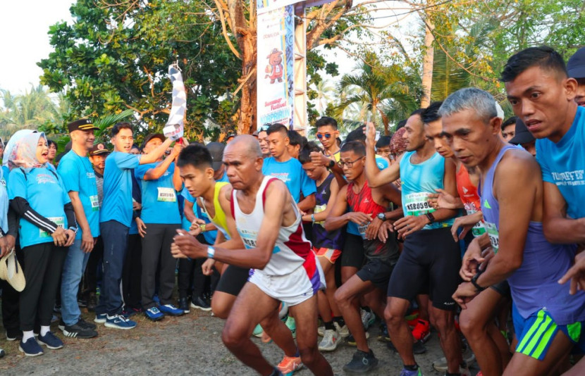 Festival KorpriRun Road to Pornas XVII Anyer Banten 2025 di Pantai Cibeureum, Anyer, Kabupaten Serang, Sabtu (26/07/2025). (Foto: Dok panitia) 