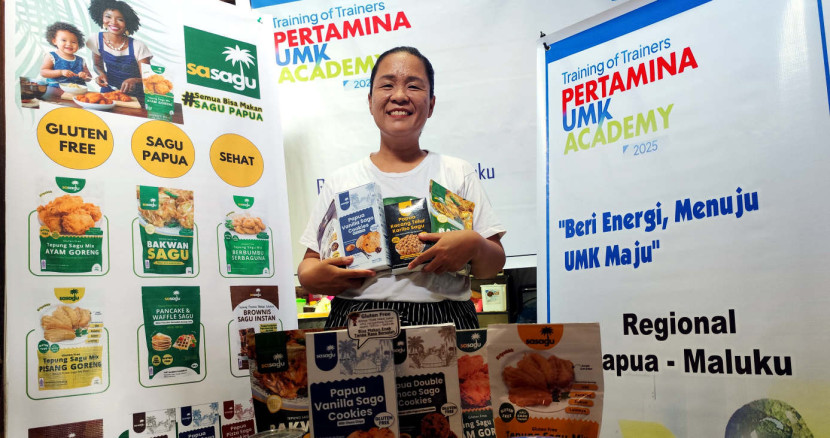 Butuh waktu dua tahun bagi Herlinda Sinaga untuk bisa membuat boba yang lebih enak dan lebih kenyal dengan bahan sagu. (Foto: Dok RUZKA INDONESIA)