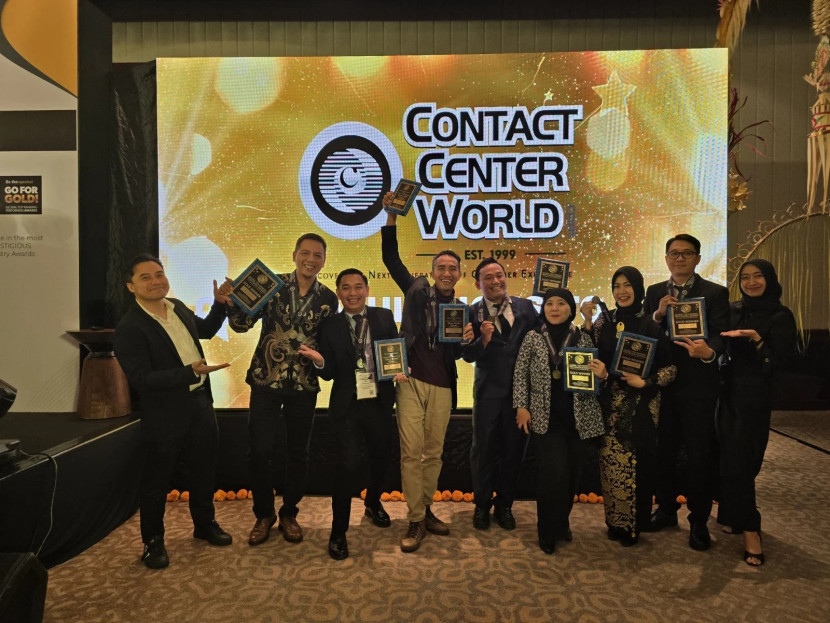 KAI berhasil meraih delapan penghargaan, terdiri dari lima medali emas dan tiga medali perak di berbagai kategori layanan pelanggan.pada Contact Center World Asia Pacific Awards 2025 yang digelar di Bali pada 21–26 Juli 2025. (Foto: Humas KAI)
