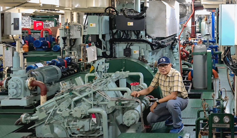 Kapal perang ADRI LIII yanh dirancang ITS. FOTO: Humas ITS